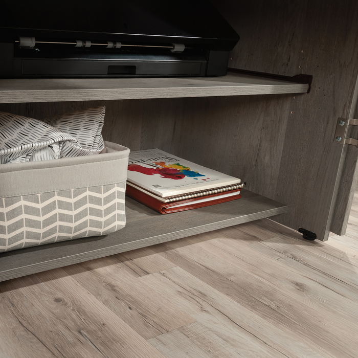 Boon 35.12\" Storage Accent Cabinet with Fold Out Work Surface – Mystic Oak