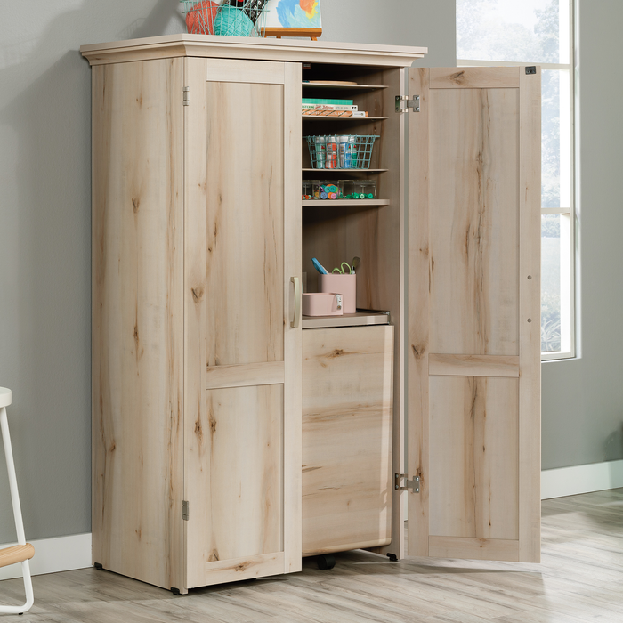 Boon 35.12\" Storage Accent Cabinet with Fold Out Work Surface – Pacific Maple