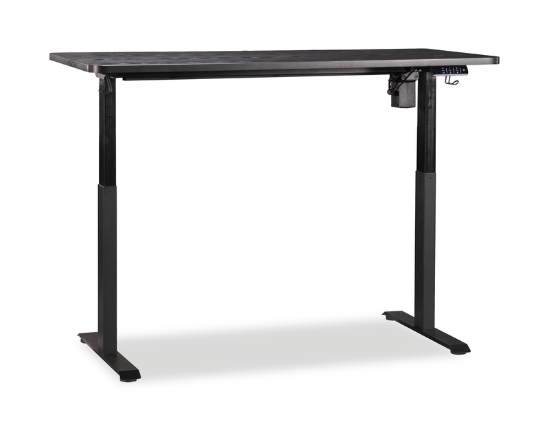 Caelen 59.84\" Adjustable Height Office Desk – Black