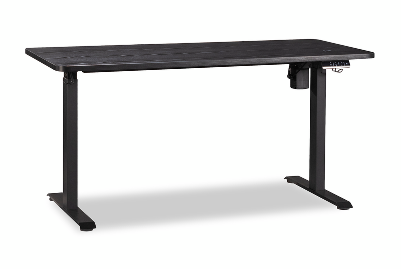 Caelen 59.84\" Adjustable Height Office Desk – Black