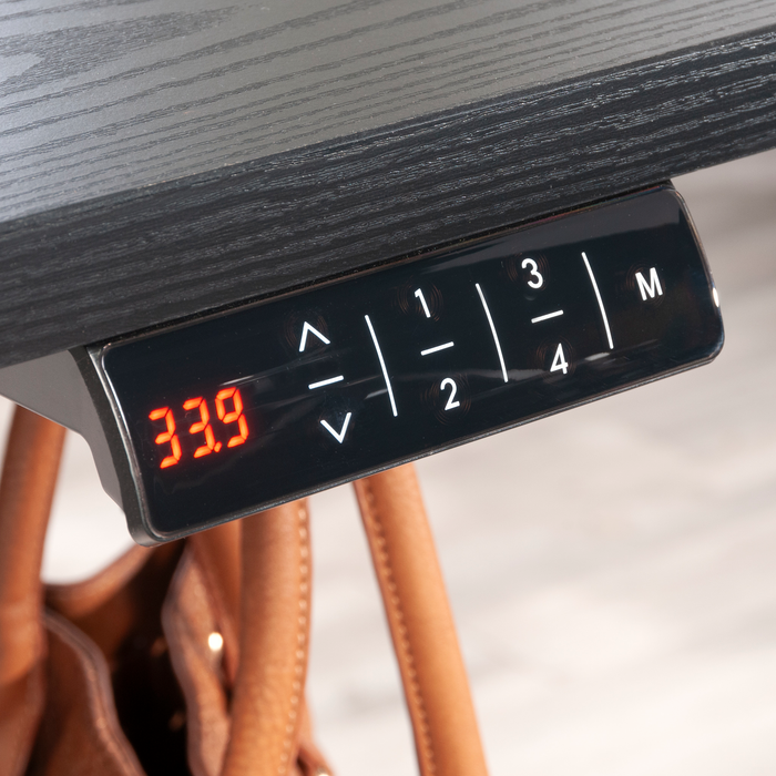 Caelen 59.84\" Adjustable Height Office Desk – Black