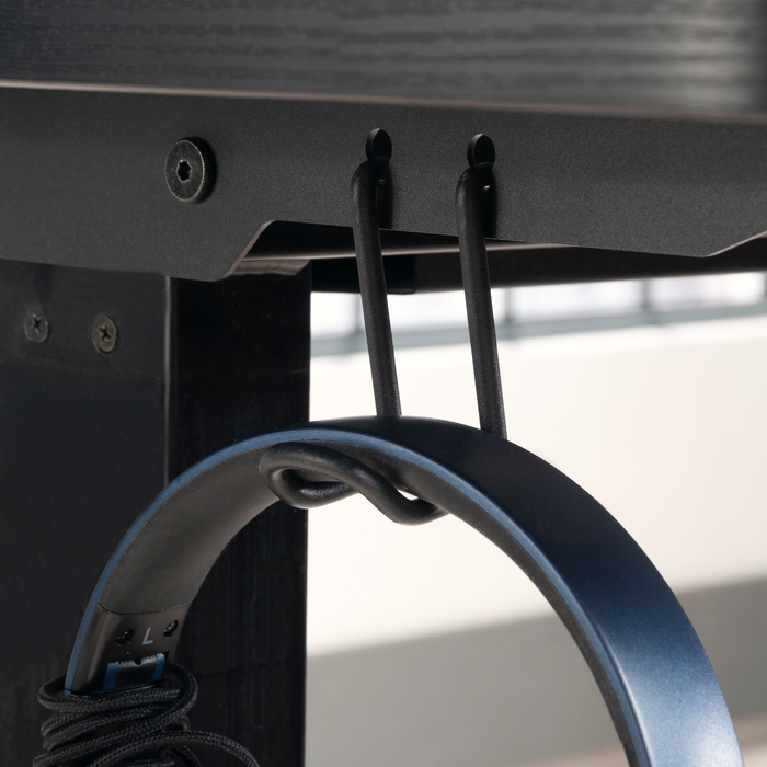 Caelen 59.84\" Adjustable Height Office Desk – Black