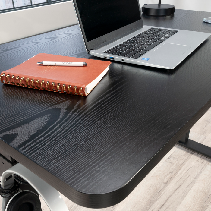 Caelen 47.24\" Adjustable Height Office Desk – Black