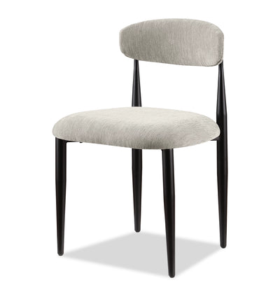 Kort & Co. Capri Dining Chair, Polyester Fabric, Metal – Beige | Chaise de salle à manger Capri de Kort & Co. en tissu de polyester et en métal - beige