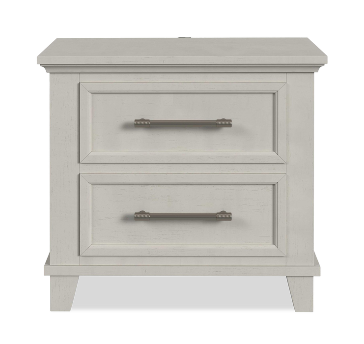 Celine Bedside 2-Drawer Nightstand, 28\"W x 26\"H – Ivory