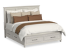 Celine Platform Storage Bed with Headboard & Frame, Ivory - King Size