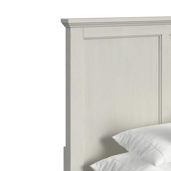Celine Platform Storage Bed with Headboard & Frame, Ivory - King Size