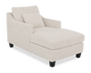 Made in Canada Sofa Lab Customizable 36\" Fabric Accent Chaise with Wood Legs – Teddy Riverrock