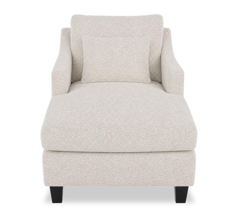 Made in Canada Sofa Lab Customizable 36\" Fabric Accent Chaise with Wood Legs – Teddy Riverrock
