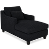 Made in Canada Sofa Lab Customizable 36" Fabric Accent Chaise with Wood Legs – Teddy Raven  | Fauteuil long d’appoint personnalisable de Sofa Lab de 36 po fabriqué au Canada en tissu avec pattes en bois - Teddy Raven