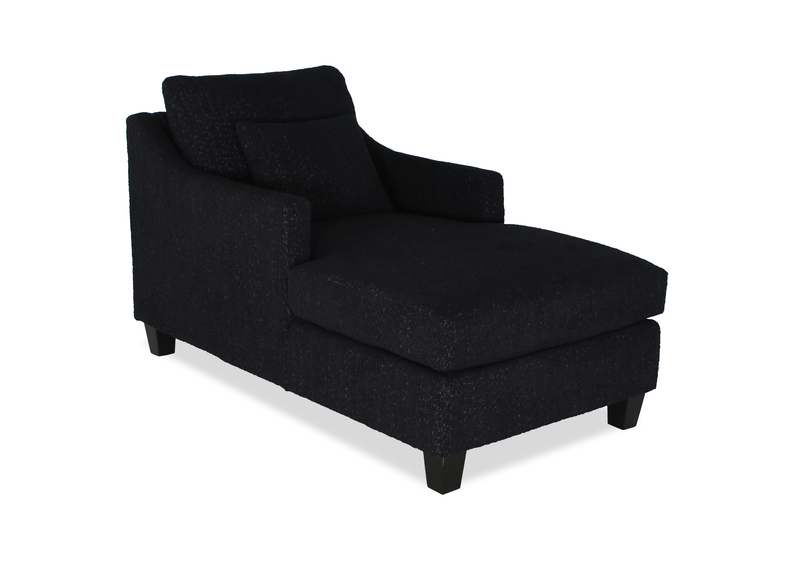 Made in Canada Sofa Lab Customizable 36\" Fabric Accent Chaise with Wood Legs – Teddy Raven 