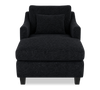 Made in Canada Sofa Lab Customizable 36" Fabric Accent Chaise with Wood Legs – Teddy Raven  | Fauteuil long d’appoint personnalisable de Sofa Lab de 36 po fabriqué au Canada en tissu avec pattes en bois - Teddy Raven