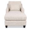 Made in Canada Sofa Lab Customizable 36" Fabric Accent Chaise with Wood Legs – Chenille White  | Fauteuil long d’appoint personnalisable de Sofa Lab de 36 po fabriqué au Canada en tissu avec pattes en bois - Chenille White