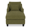 Made in Canada Sofa Lab Customizable 36" Fabric Accent Chaise with Wood Legs – Chenille Moss  | Fauteuil long d’appoint personnalisable de Sofa Lab de 36 po fabriqué au Canada en tissu avec pattes en bois - Chenille Moss