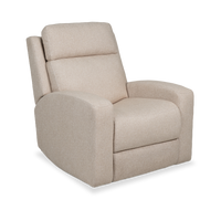 Charlotte 36.6” Fabric Auto Glider Power Reclining Chair with Power Headrest - Sand  