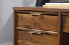 Clifford Place 59.06“ Executive  Desk with 6 Drawers – Grand Walnut | Bureau de direction Clifford Place de 59,06 po à 6 tiroirs - noyer majestueux