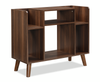 Crosby 35.6” Audio Stand with Open Storage and Cable Management - Walnut | Meuble audio Crosby de 35,6 po avec rangement ouvert et système de gestion des câbles - noyer