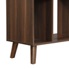 Crosby 35.6” Audio Stand with Open Storage and Cable Management - Walnut | Meuble audio Crosby de 35,6 po avec rangement ouvert et système de gestion des câbles - noyer