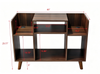 Crosby 35.6” Audio Stand with Open Storage and Cable Management - Walnut | Meuble audio Crosby de 35,6 po avec rangement ouvert et système de gestion des câbles - noyer