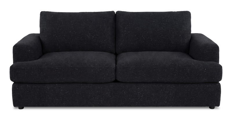 Made in Canada Customizable Sofa Lab Curve 86\" Fabric Condo Sofa  – Teddy Raven