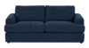 Made in Canada Customizable Sofa Lab Curve 86\" Fabric Condo Sofa  – Chenille Pacific