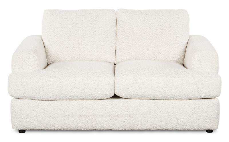 Made in Canada Customizable Sofa Lab Curve 65\" Fabric Loveseat - Teddy Riverrock