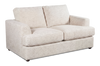 Made in Canada Customizable Sofa Lab Curve 65\" Fabric Loveseat - Chenille White