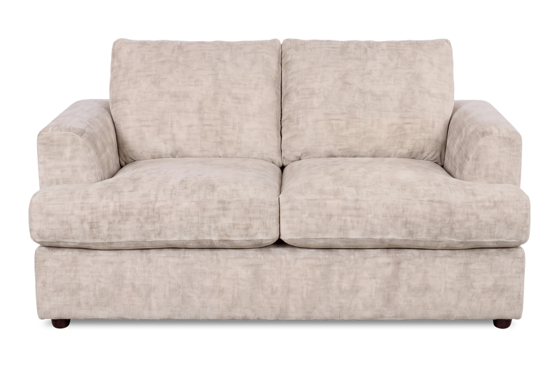 Made in Canada Customizable Sofa Lab Curve 65\" Fabric Loveseat - Plush Parchment