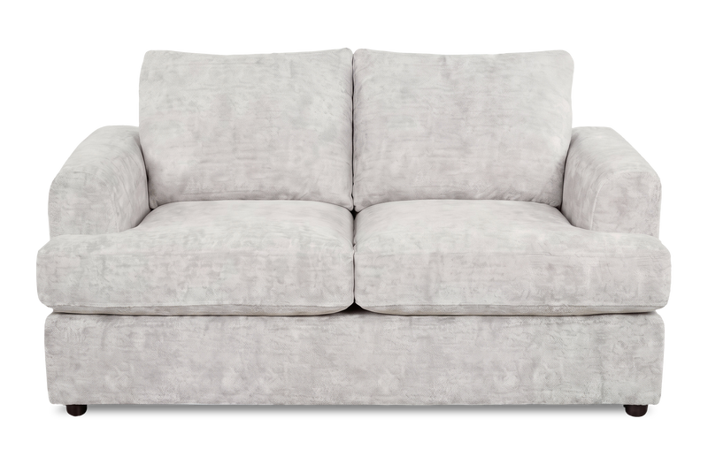 Made in Canada Customizable Sofa Lab Curve 65\" Fabric Loveseat - Plush Oyster