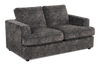 Made in Canada Customizable Sofa Lab Curve 65" Fabric Loveseat - Plush Charcoal | Causeuse personnalisable Curve de Sofa Lab de 65 po fabriqué au Canada en tissu - Plush Charcoal