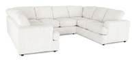 Made in Canada Customizable Sofa Lab Curve U-Shaped Sectional - Teddy Snow 