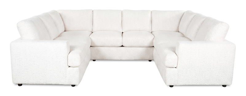 Made in Canada Customizable Sofa Lab Curve U-Shaped Sectional - Teddy Snow