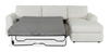 Made in Canada Customizable Sofa Lab Curve Fabric Right-Facing Sofabed Sectional - Teddy Snow | Sofa-lit sectionnel de droite personnalisable Curve de Sofa Lab fabriqué au Canada en tissu - Teddy Snow