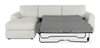Made in Canada Customizable Sofa Lab Curve Fabric Left-Facing Sofabed Sectional - Teddy Snow | Sofa-lit sectionnel de gauche personnalisable Curve de Sofa Lab fabriqué au Canada en tissu - Teddy Snow