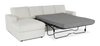 Made in Canada Customizable Sofa Lab Curve Fabric Left-Facing Sofabed Sectional - Teddy Snow | Sofa-lit sectionnel de gauche personnalisable Curve de Sofa Lab fabriqué au Canada en tissu - Teddy Snow