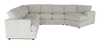 Made in Canada Customizable Sofa Lab Curve 4-Piece Right-Facing Sectional with Cuddler - Teddy Riverrock | Sofa sectionnel de droite 4 pièces avec fauteuil enveloppant personnalisable Curve de Sofa Lab fabriqué au Canada en tissu - Teddy Riverrock