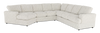 Made in Canada Customizable Sofa Lab Curve 4-Piece Left-Facing Sectional with Cuddler - Teddy Riverrock | Sofa sectionnel de gauche 4 pièces avec fauteuil enveloppant personnalisable Curve de Sofa Lab fabriqué au Canada en tissu - Teddy Riverrock
