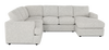 Made in Canada Customizable Sofa Lab Curve 3 Piece Right-Facing Fabric Sectional with Chaise – Teddy Riverrock | Sofa sectionnel de droite 3 pièces avec fauteuil long personnalisable Curve de Sofa Lab fabriqué au Canada en tissu - Teddy Riverrock