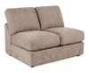 Made in Canada Customizable Sofa Lab Curve 47" Armless Fabric Loveseat - Chenille Praline | Causeuse sans accoudoirs personnalisable Curve de Sofa Lab de 47 po fabriquée au Canada en tissu Chenille - Chenille Praline