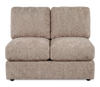 Made in Canada Customizable Sofa Lab Curve 47" Armless Fabric Loveseat - Chenille Praline | Causeuse sans accoudoirs personnalisable Curve de Sofa Lab de 47 po fabriquée au Canada en tissu Chenille - Chenille Praline