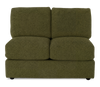 Made in Canada Customizable Sofa Lab Curve 47" Armless Fabric Loveseat - Chenille Moss | Causeuse sans accoudoirs personnalisable Curve de Sofa Lab de 47 po fabriquée au Canada en tissu Chenille - Chenille Moss