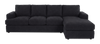 Made in Canada Customizable Sofa Lab Curve Right-Facing Fabric Sofa Chaise  – Teddy Raven | Sofa avec fauteuil long de droite personnalisable Curve de Sofa Lab fabriqué au Canada en tissu - Teddy Raven