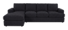 Made in Canada Customizable Sofa Lab Curve Left-Facing Fabric Sofa Chaise  – Teddy Raven | Sofa avec fauteuil long de gauche personnalisable Curve de Sofa Lab fabriqué au Canada en tissu - Teddy Raven