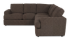 Made in Canada Customizable Sofa Lab Curve 2-Piece Fabric Sectional - Teddy Walnut | Sofa sectionnel 2 pièces personnalisable Curve de Sofa Lab fabriqué au Canada en tissu - Teddy Walnut