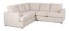 Made in Canada Customizable Sofa Lab Curve 2-Piece Fabric Sectional - Chenille White | Sofa sectionnel 2 pièces personnalisable Curve de Sofa Lab fabriqué au Canada en tissu - Chenille White