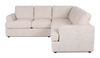 Made in Canada Customizable Sofa Lab Curve 2-Piece Fabric Sectional - Chenille White | Sofa sectionnel 2 pièces personnalisable Curve de Sofa Lab fabriqué au Canada en tissu - Chenille White