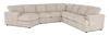 Made in Canada Customizable Sofa Lab Curve 4-Piece Left-Facing Sectional with Cuddler - Plush Parchment