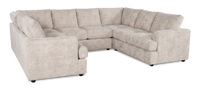 Made in Canada Customizable Sofa Lab Curve U-Shaped Sectional - Plush Parchment 