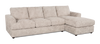 Made in Canada Customizable Sofa Lab Curve Right-Facing Fabric Sofa Chaise  – Plush Parchment | Sofa avec fauteuil long de droite personnalisable Curve de Sofa Lab fabriqué au Canada en tissu - Plush Parchment