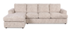 Made in Canada Customizable Sofa Lab Curve Left-Facing Fabric Sofa Chaise  – Plush Parchment | Sofa avec fauteuil long de gauche personnalisable Curve de Sofa Lab fabriqué au Canada en tissu - Plush Parchment
